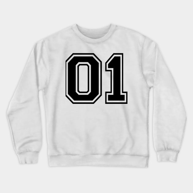 Team Number 01 Crewneck Sweatshirt by colorsplash